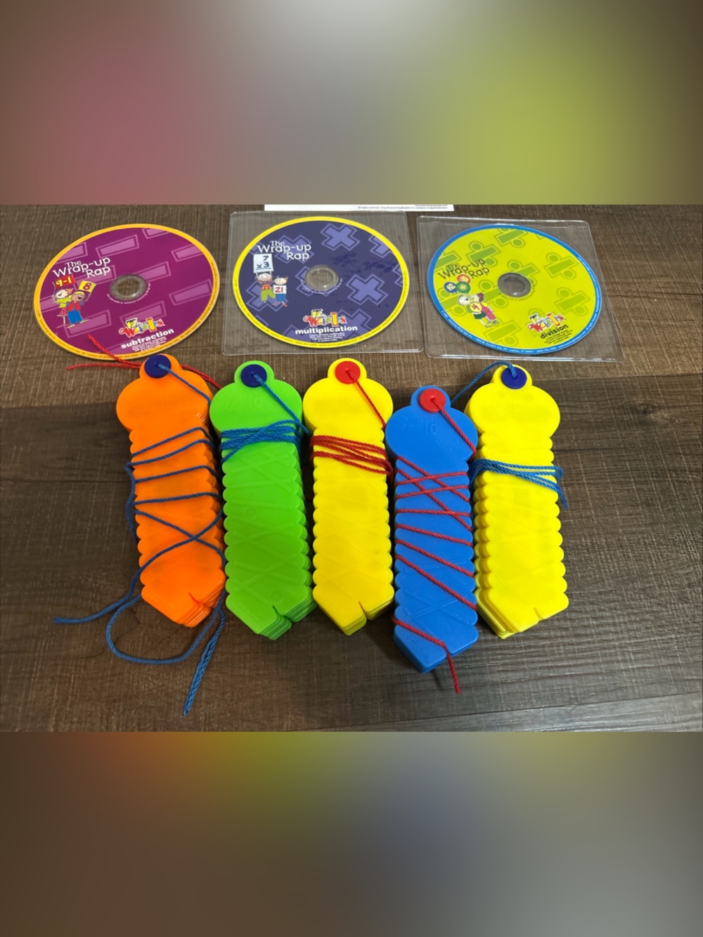WRAP-UPS Basic Math Kit Set of 5 Math Learning School Hands-on Practice w/Discs - Picture 7 of 15